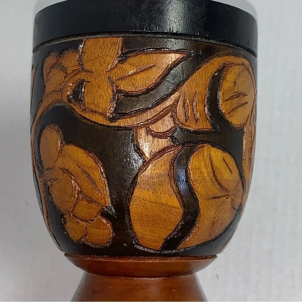 Hand Carved Pineapple Mortar and Pestle 6.5